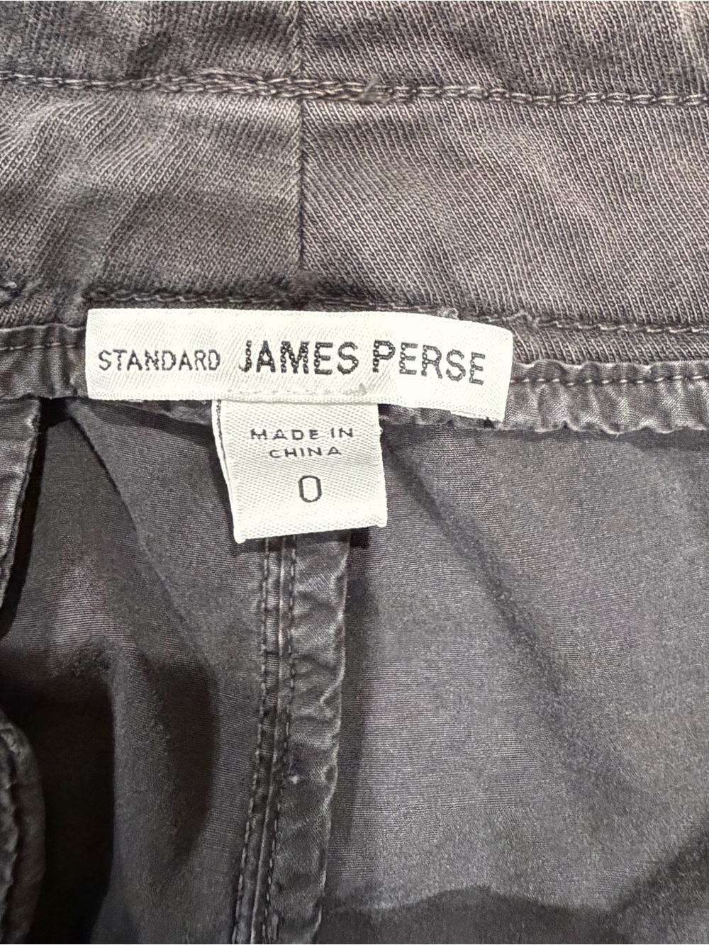 James Perse Charcoal Gray Cargo Drawstring Shorts - Picture 4 of 9